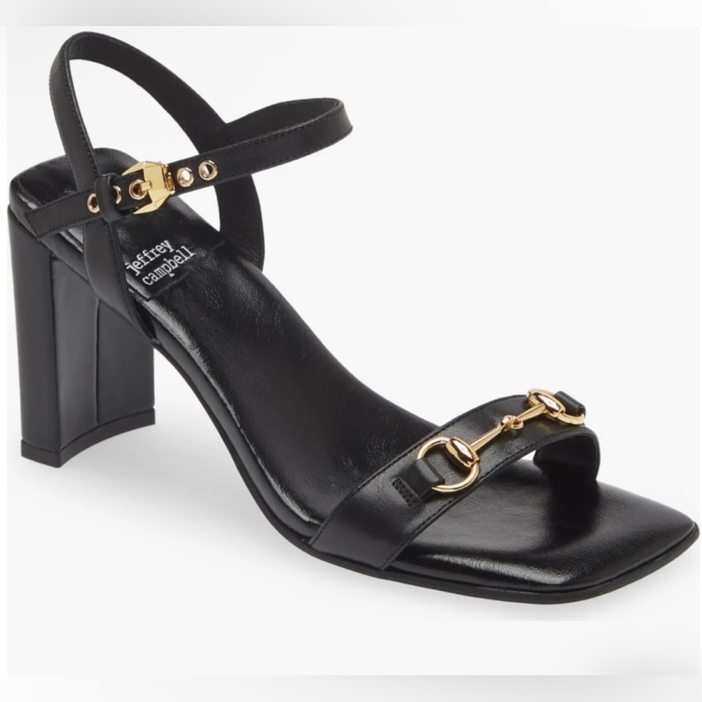 Jeffrey Campbell Lively Horsebit Sandals (Sz 9)